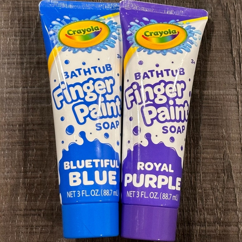 💞 New Set of 2 Crayola Bathtub Finger Paint Soaps